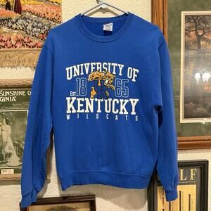 Vintage 00s Kentucky University Wildcats Sports Crewneck Sweatshirt Size Small